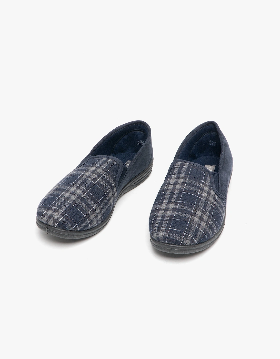 HARLEY Mens Full Slippers Navy