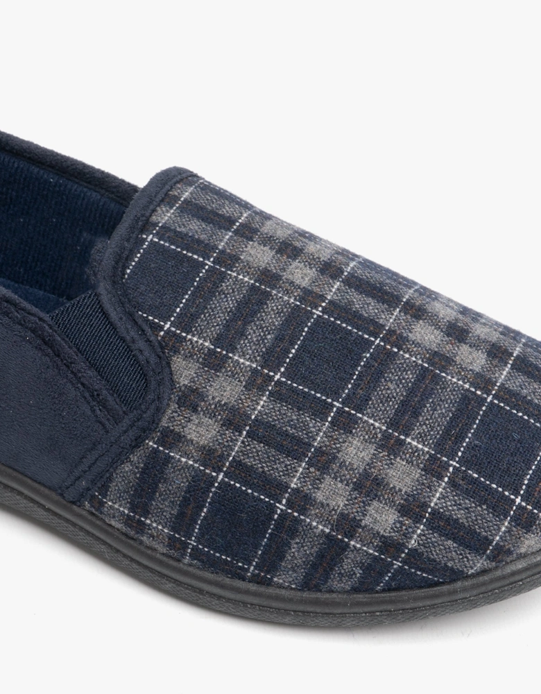 HARLEY Mens Full Slippers Navy