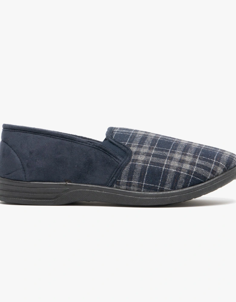 HARLEY Mens Full Slippers Navy