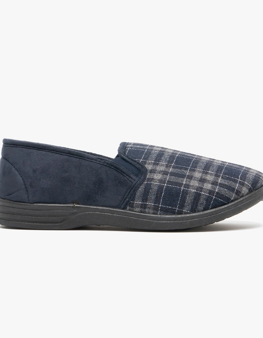 HARLEY Mens Full Slippers Navy, 7 of 6