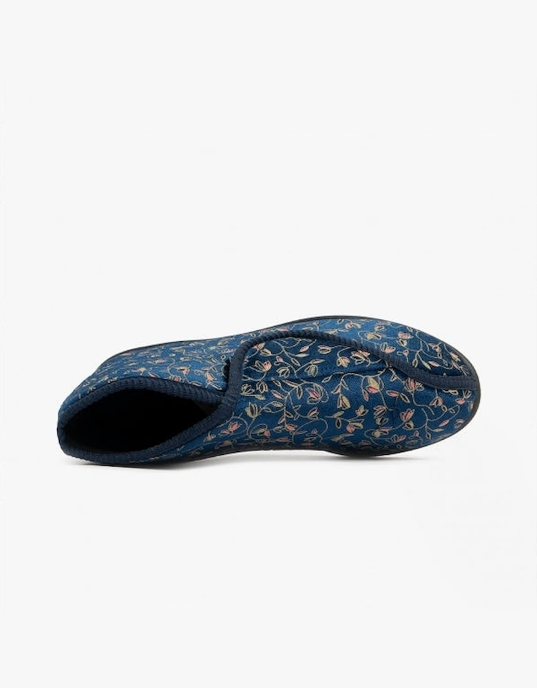 GERALDINE Womens Boot Slippers Navy