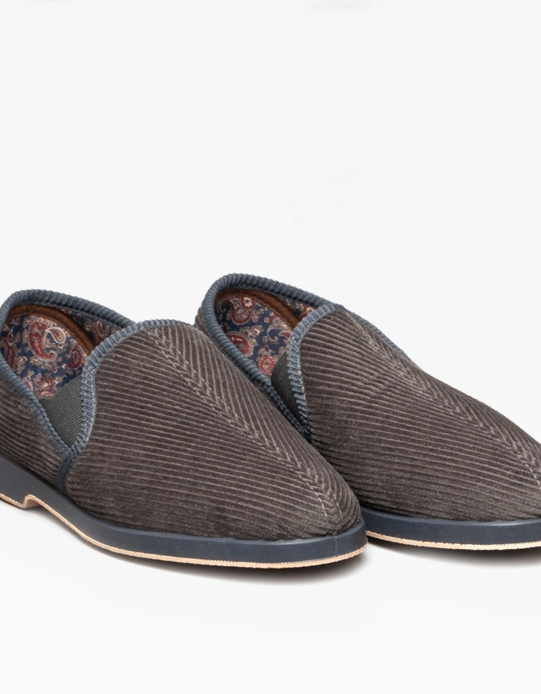 EXETER Mens Slippers Grey