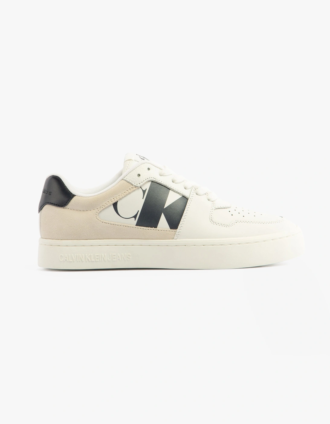 Calvin Klein White Polyester Trainers With Exclusive Print - Female - Sneakers - White - 6 Uk - Shoes - Image 3