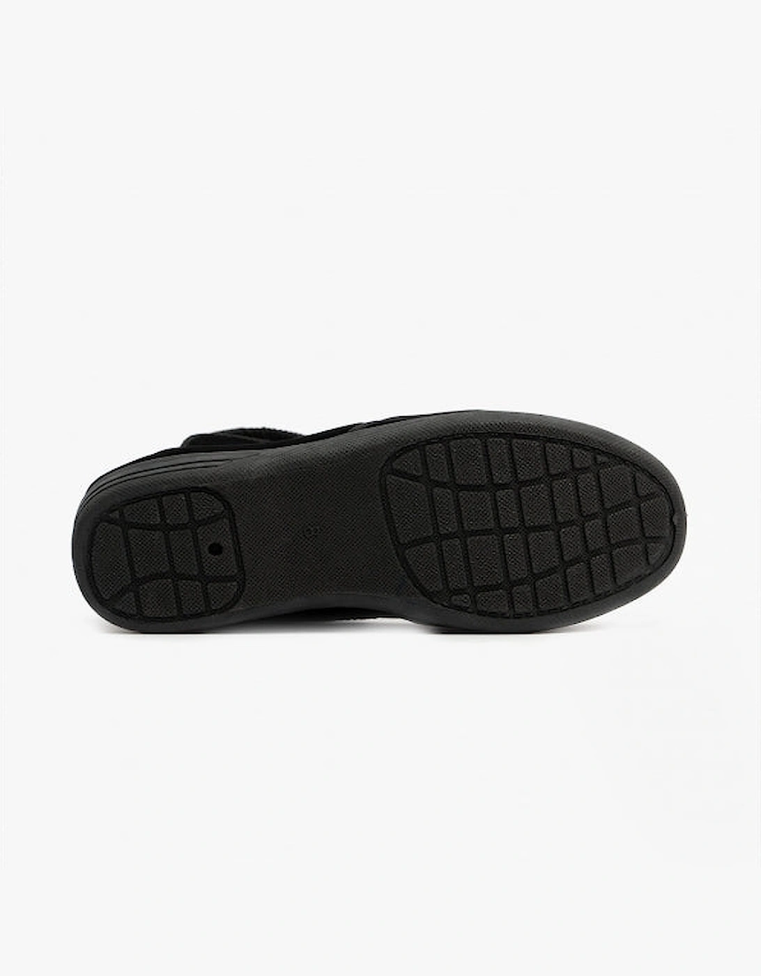 ROSS Mens Full Slippers Black