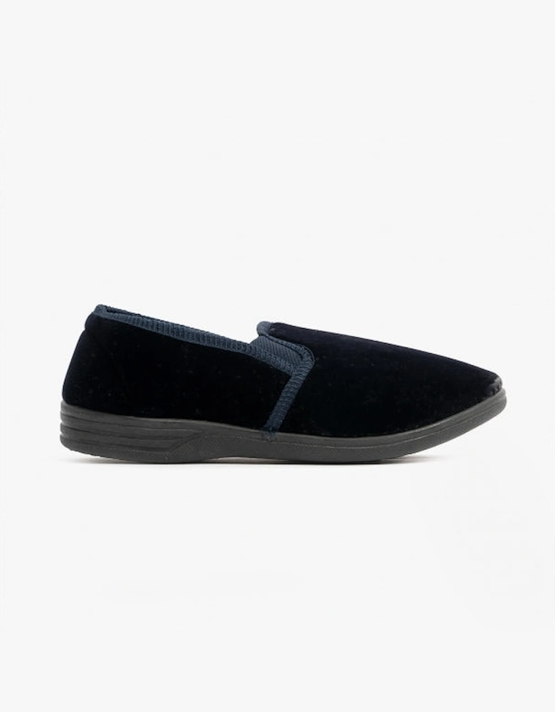 ROSS Mens Full Slippers Navy