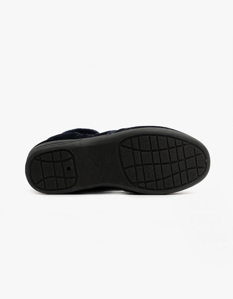 ROSS Mens Full Slippers Navy