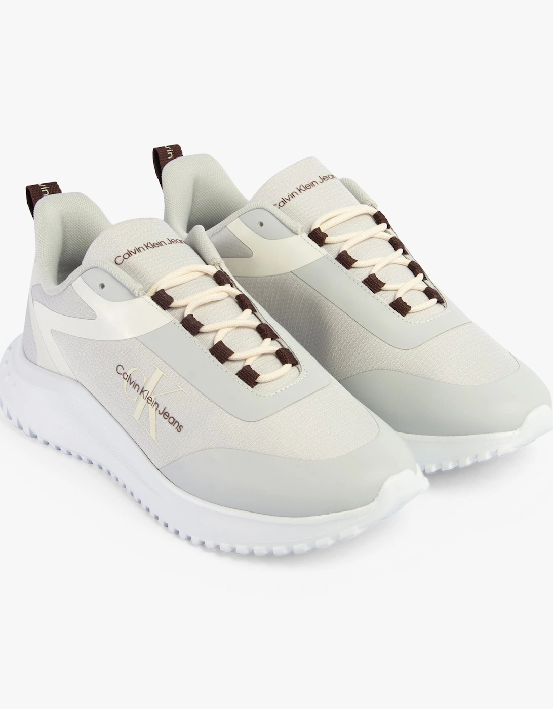 EVA RUNNER LOW LACE Mens Trainers O Mushroom/Bitter Chocolate/White