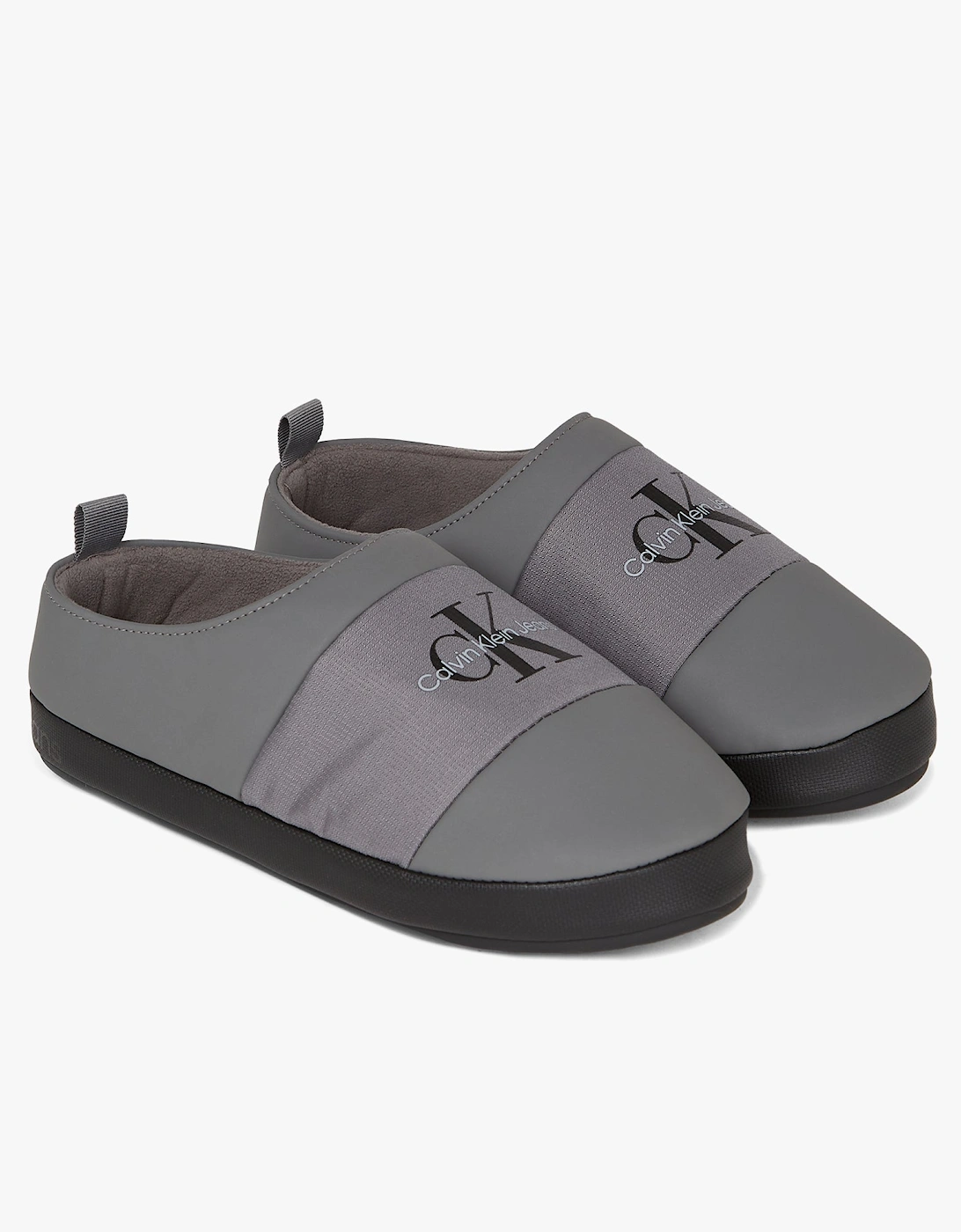 Jeans HOME Mens Slippers Charcoal Grey