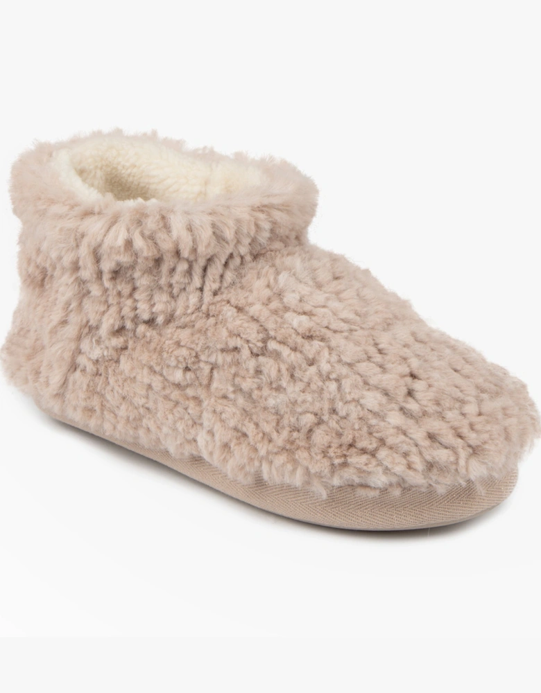 FAUX FUR SHORT Boot Slippers Womens Oat