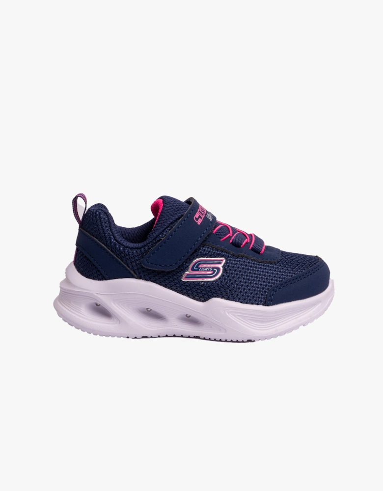 303715N/NVY SOLA GLOW Girls Trainers Navy