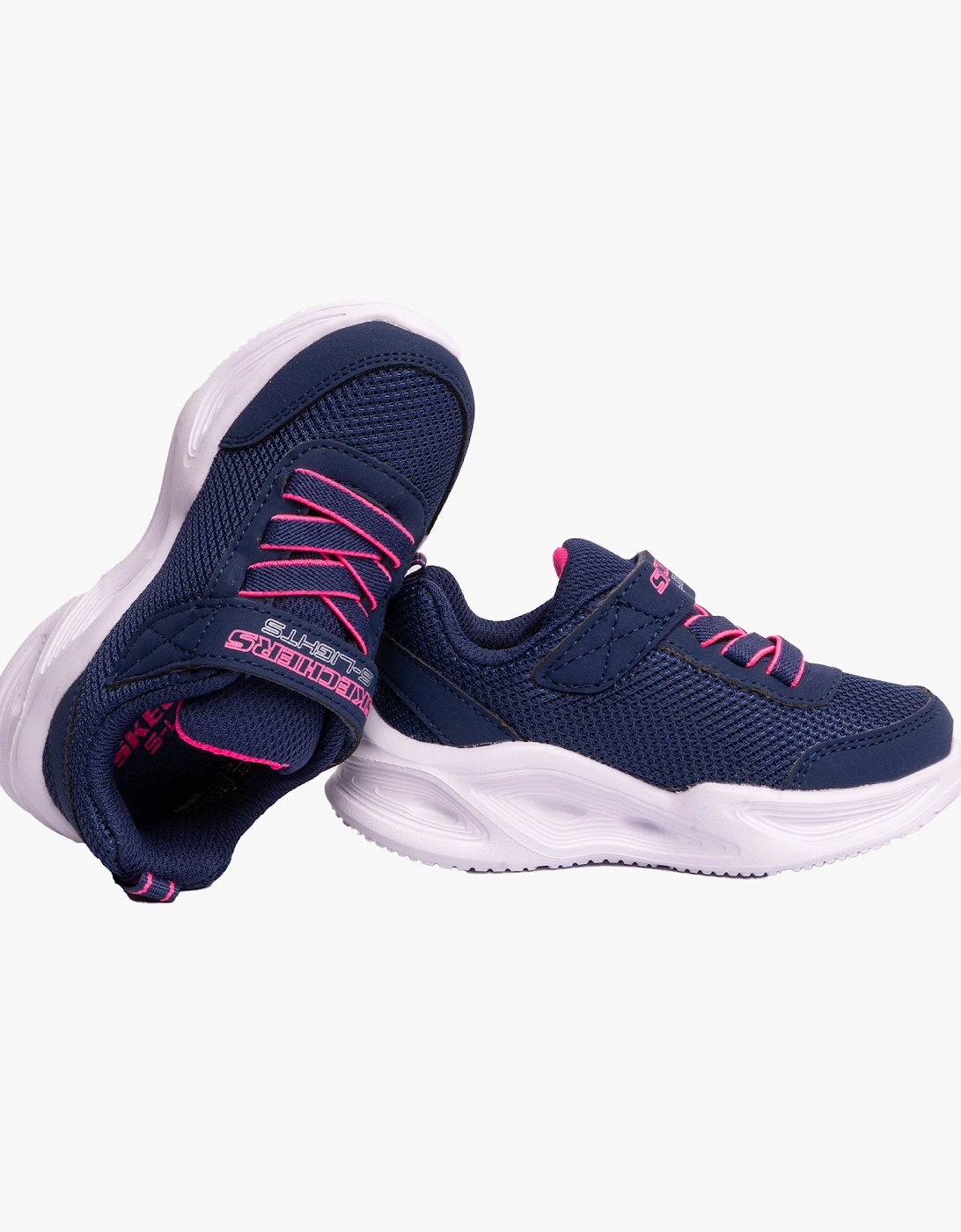 303715N/NVY SOLA GLOW Girls Trainers Navy