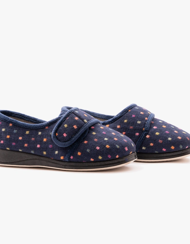 LOTTY Womens Full Slippers Navy