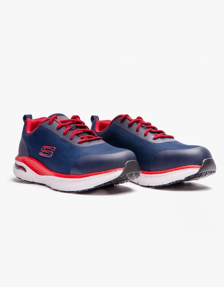 200086EC/NVRD 200086EC/NVRD ARCH FIT SR - RINGSTAP Mens Safety Trainers Navy/Red