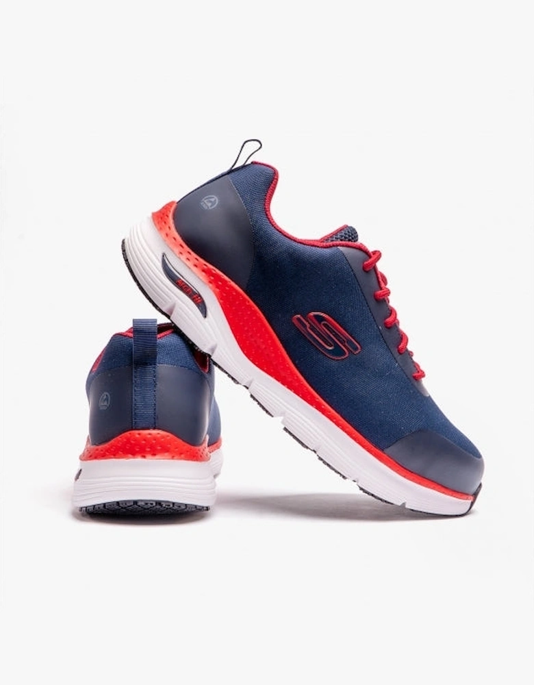 200086EC/NVRD 200086EC/NVRD ARCH FIT SR - RINGSTAP Mens Safety Trainers Navy/Red