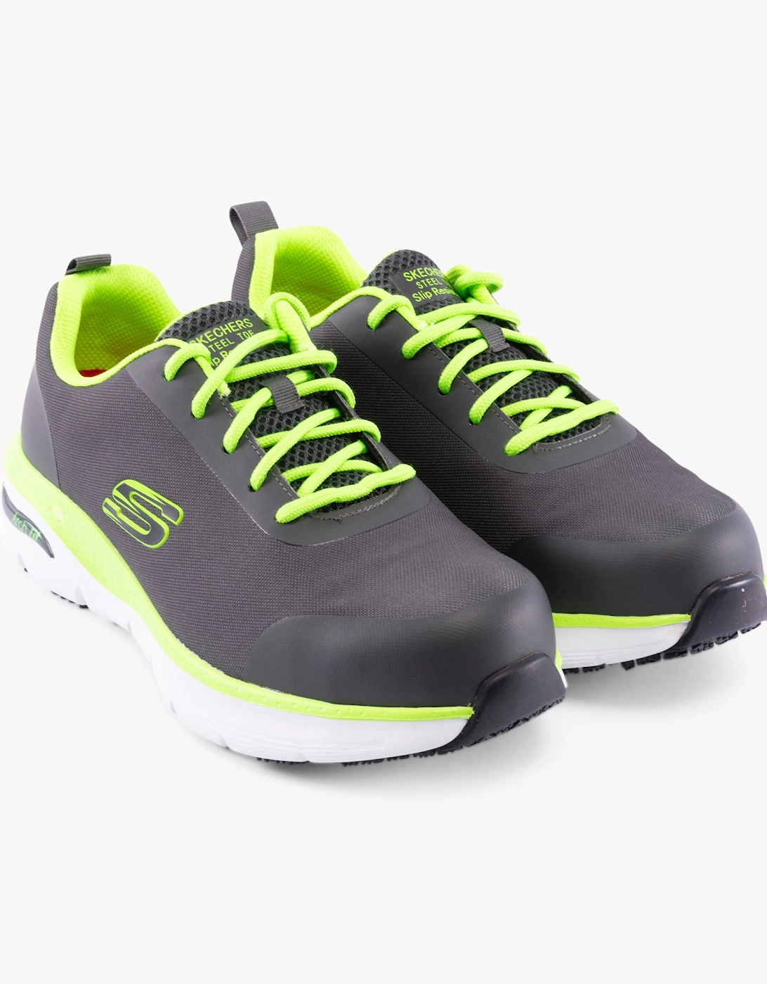 200086EC/CCLM ARCH FIT SR - RINGSTAP Mens Safety Trainers Charcoal/Lime