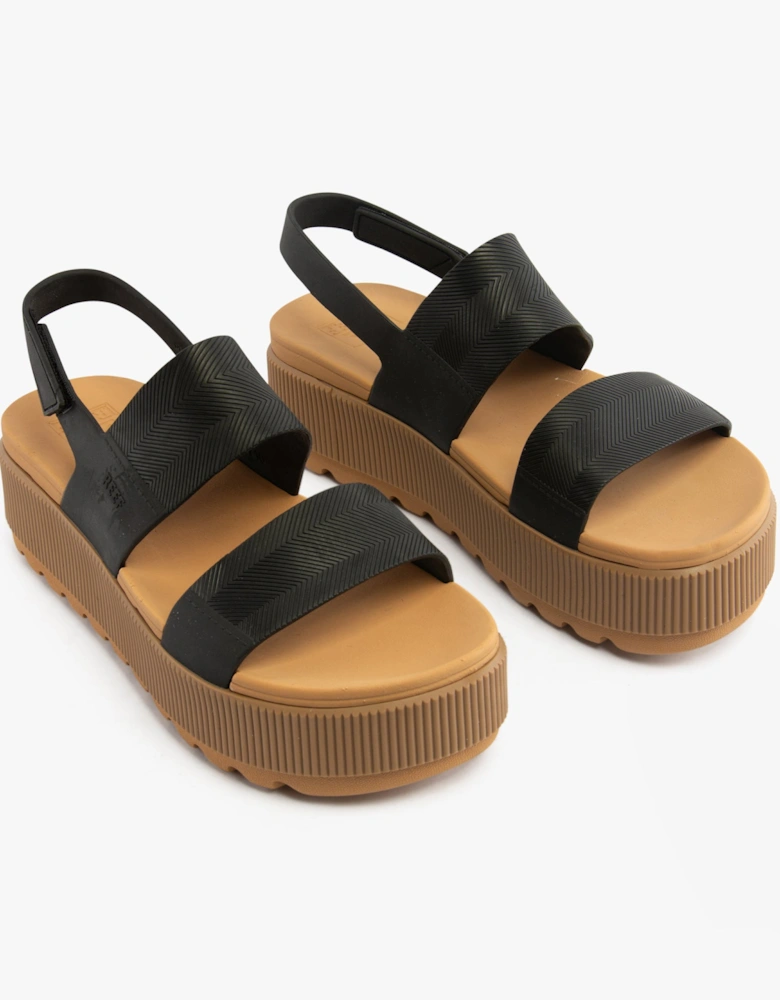 WATER VISTA HIGHER Womens Sandals Black/Tan