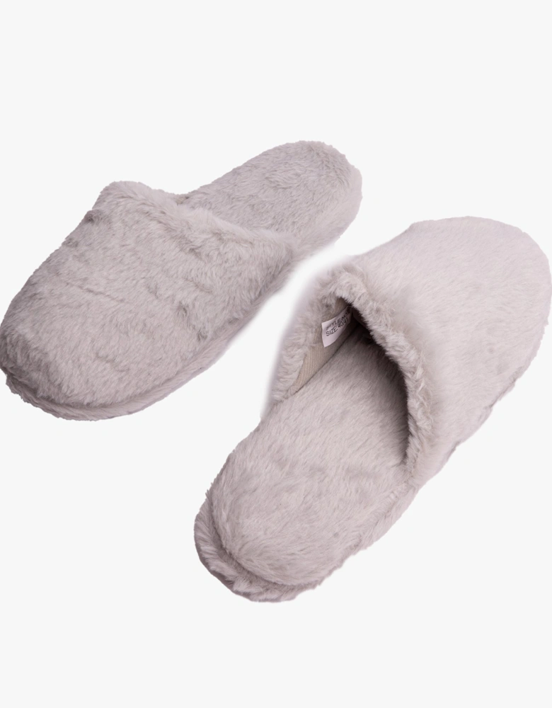 JOLIE Womens Mule Slippers Grey