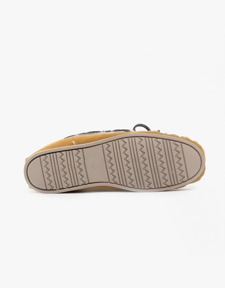 KILKENNY Womens Moccasin Slippers Tan