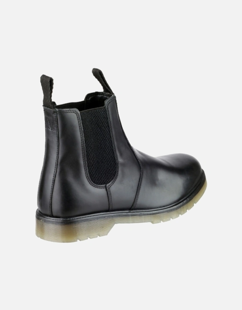 COLCHESTER Mens Leather Chelsea Boots Black