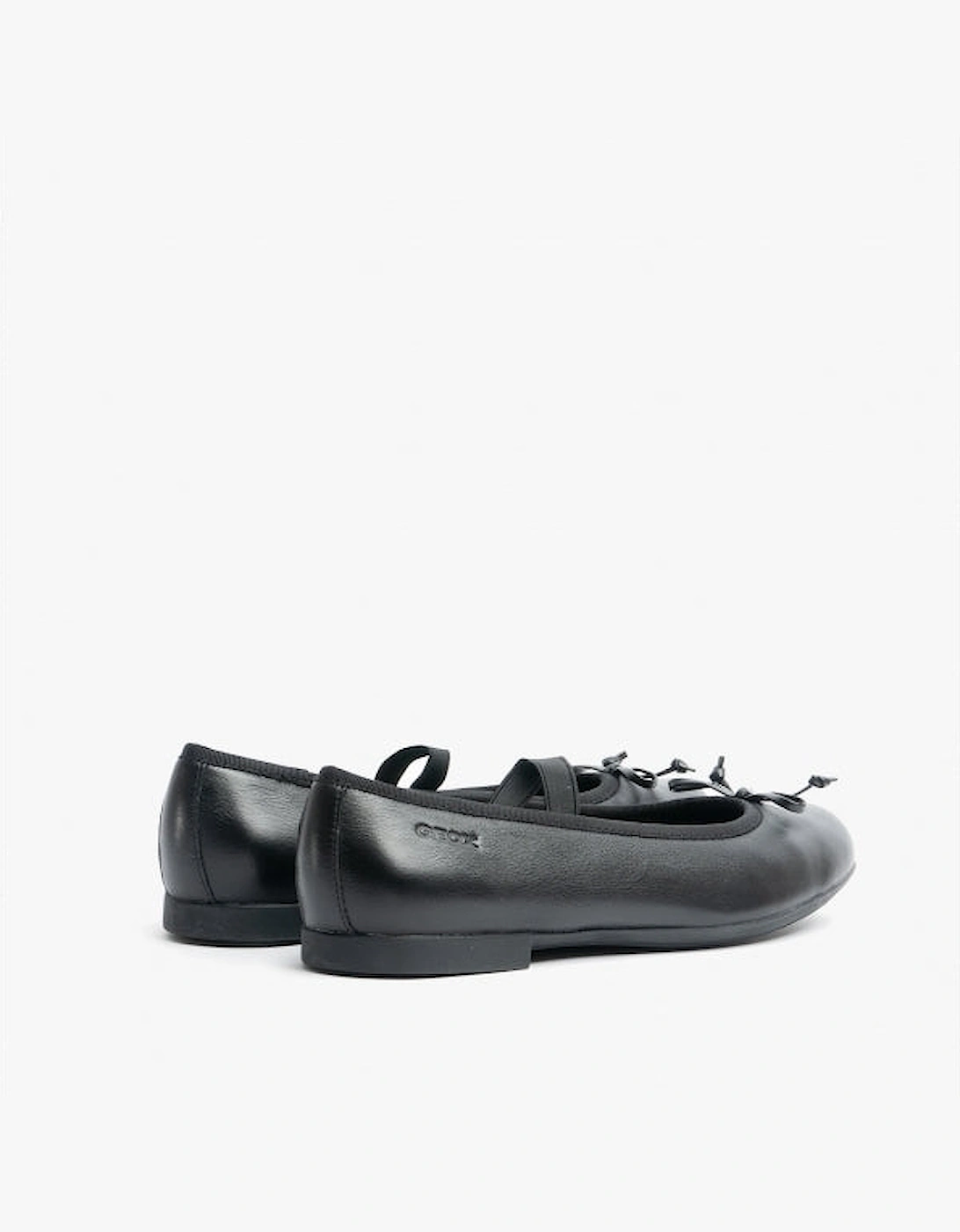 PLIE Girls School Shoes Smooth Black