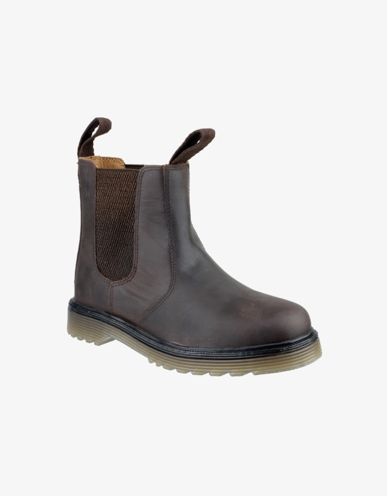 CHELMSFORD Unisex Leather Chelsea Boots Brown