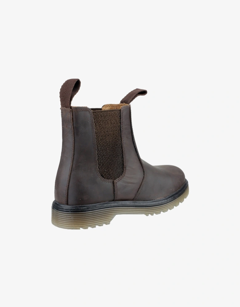 CHELMSFORD Unisex Leather Chelsea Boots Brown