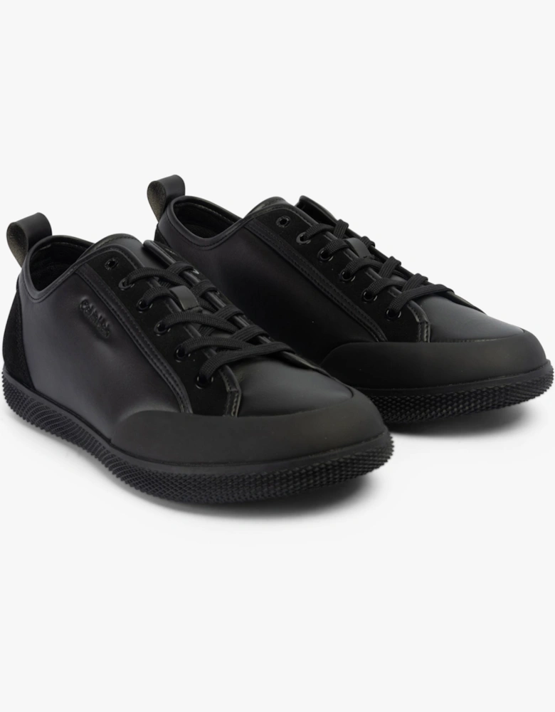 LOW TOP LACE UP Mens Trainers Triple Black