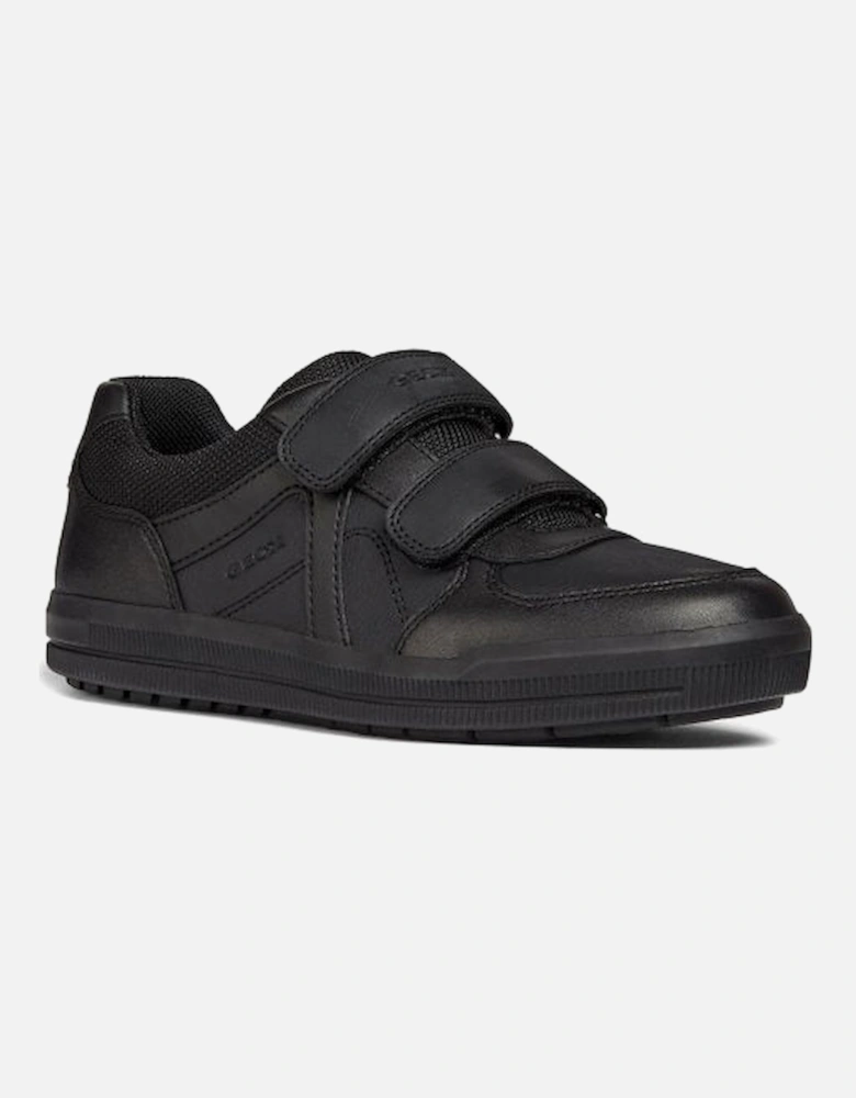 J ARZACH Boys School Shoes Black