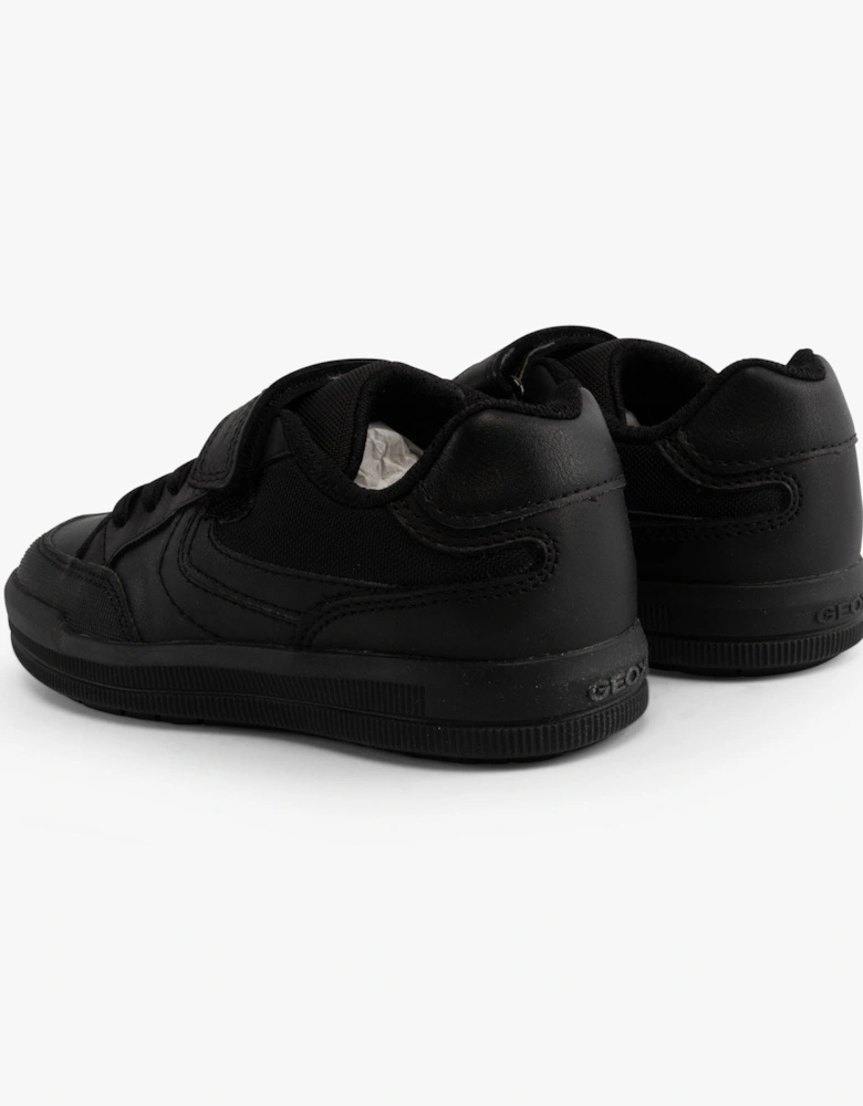 J ARZACH Boys School Shoes Black