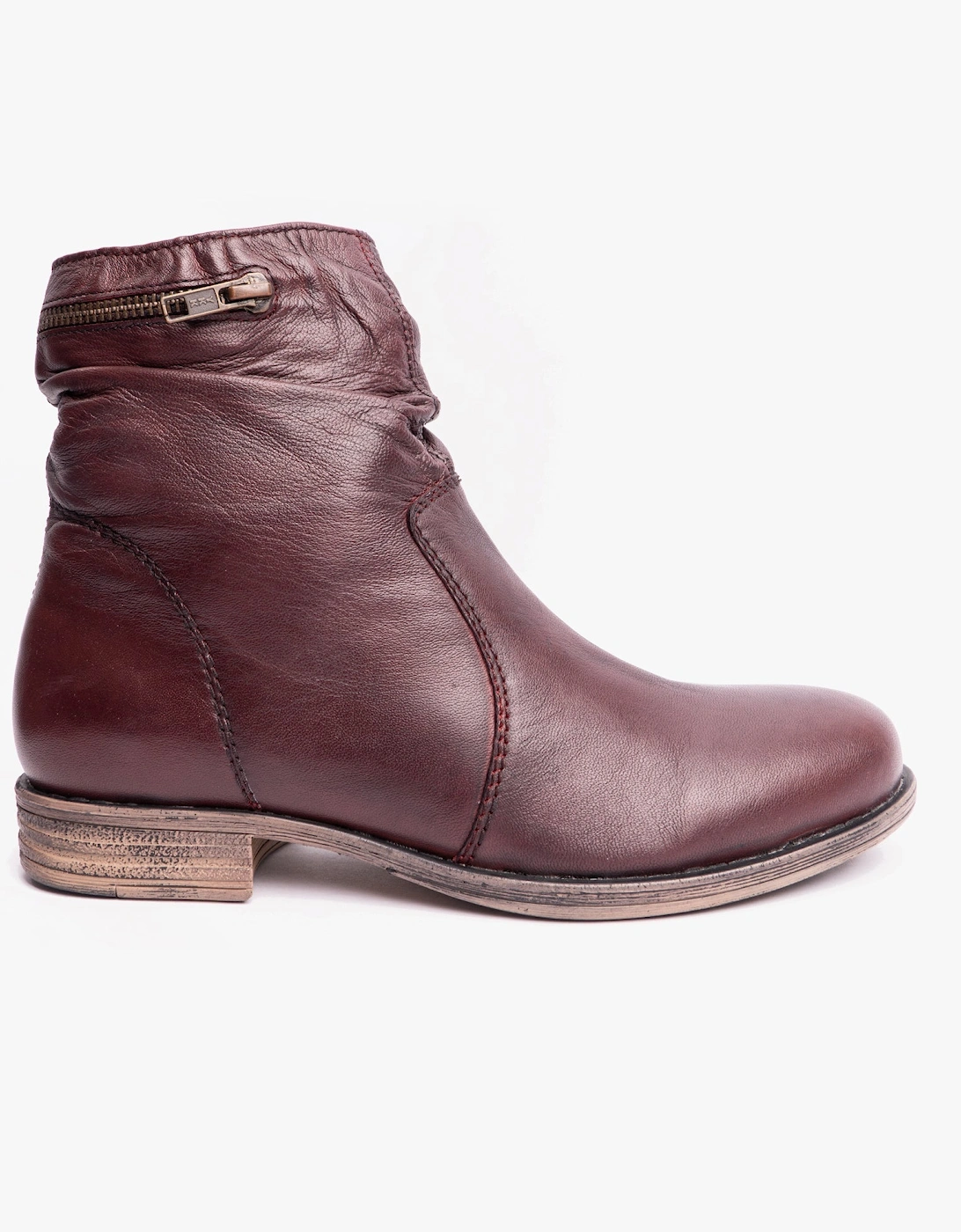 DANA Womens Ankle Boots Burgundy, 7 of 6