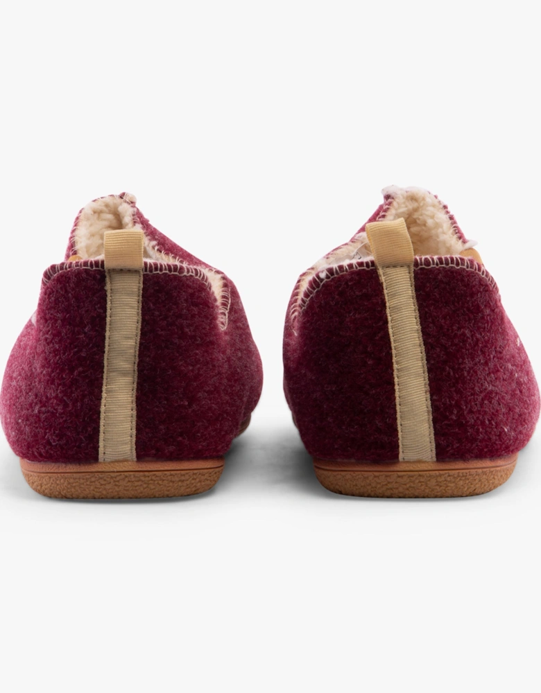 GOOD Womens Slippers Burgundy