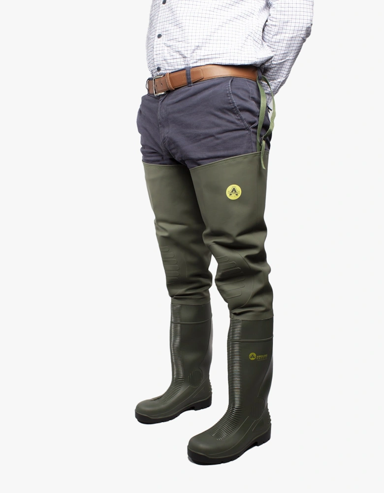 FORTH Unisex Safety Thigh Waders Green