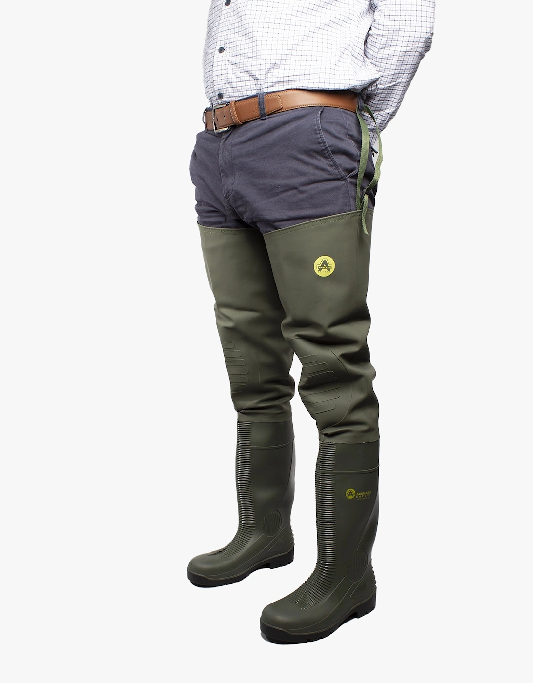 FORTH Unisex Safety Thigh Waders Green