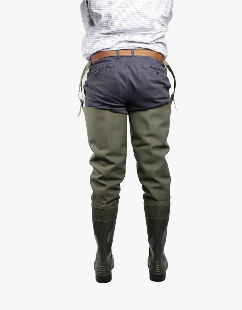 FORTH Unisex Safety Thigh Waders Green