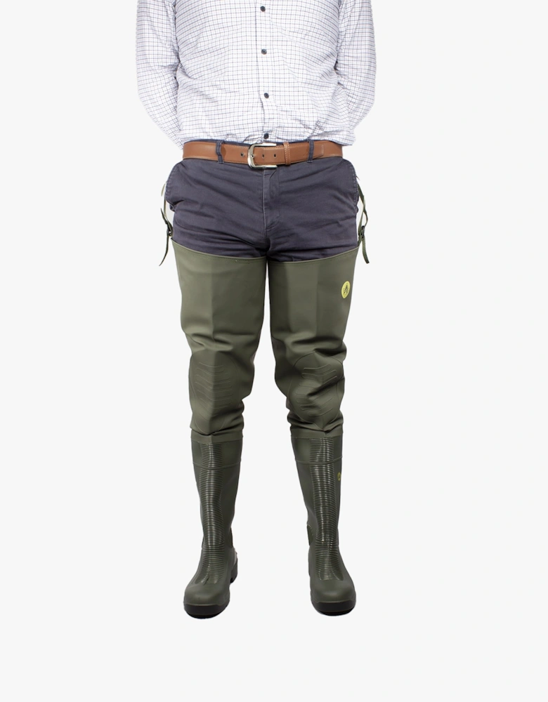 FORTH Unisex Safety Thigh Waders Green