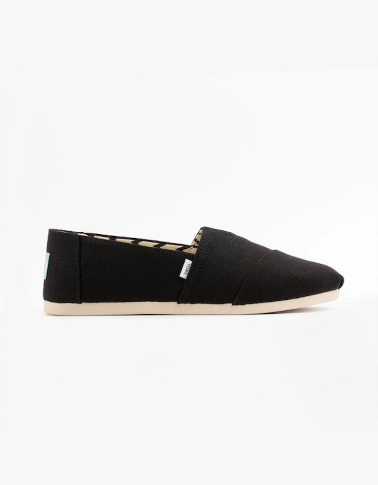 ALPARGATA Mens Canvas Espadrilles Black/Chevron