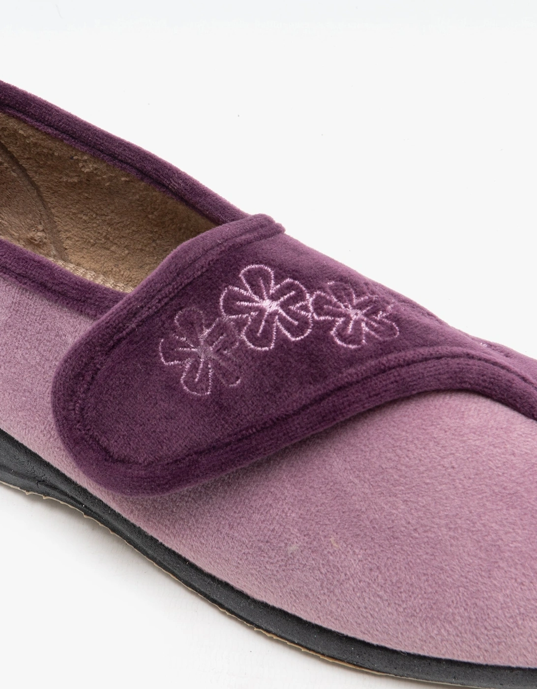 GEMMA Womens Full Slippers Purple/Lilac