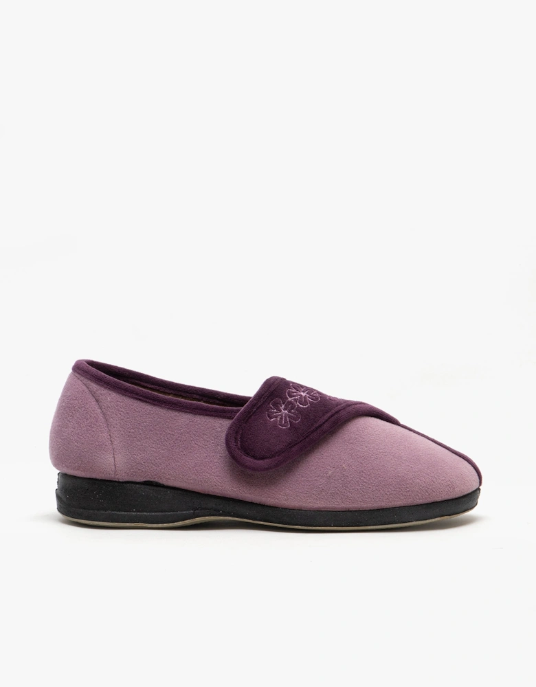 GEMMA Womens Full Slippers Purple/Lilac