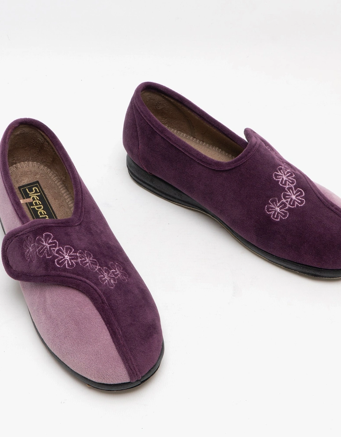 GEMMA Womens Full Slippers Purple/Lilac