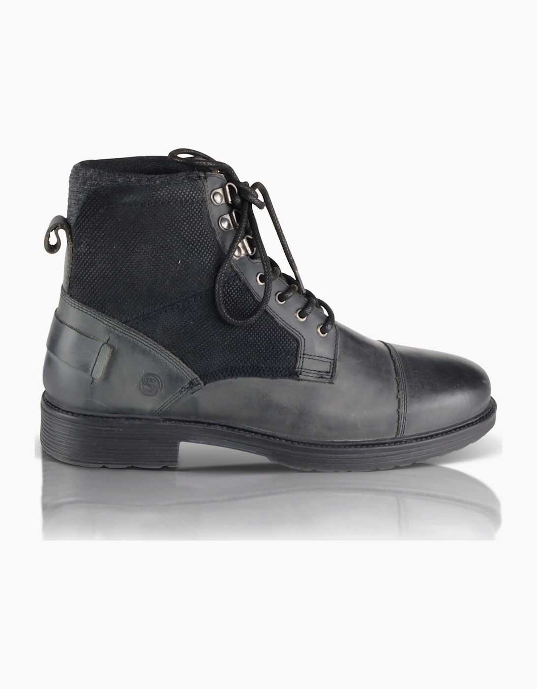 Silver Street London Men's Black Greyfriars Boots - Size 7