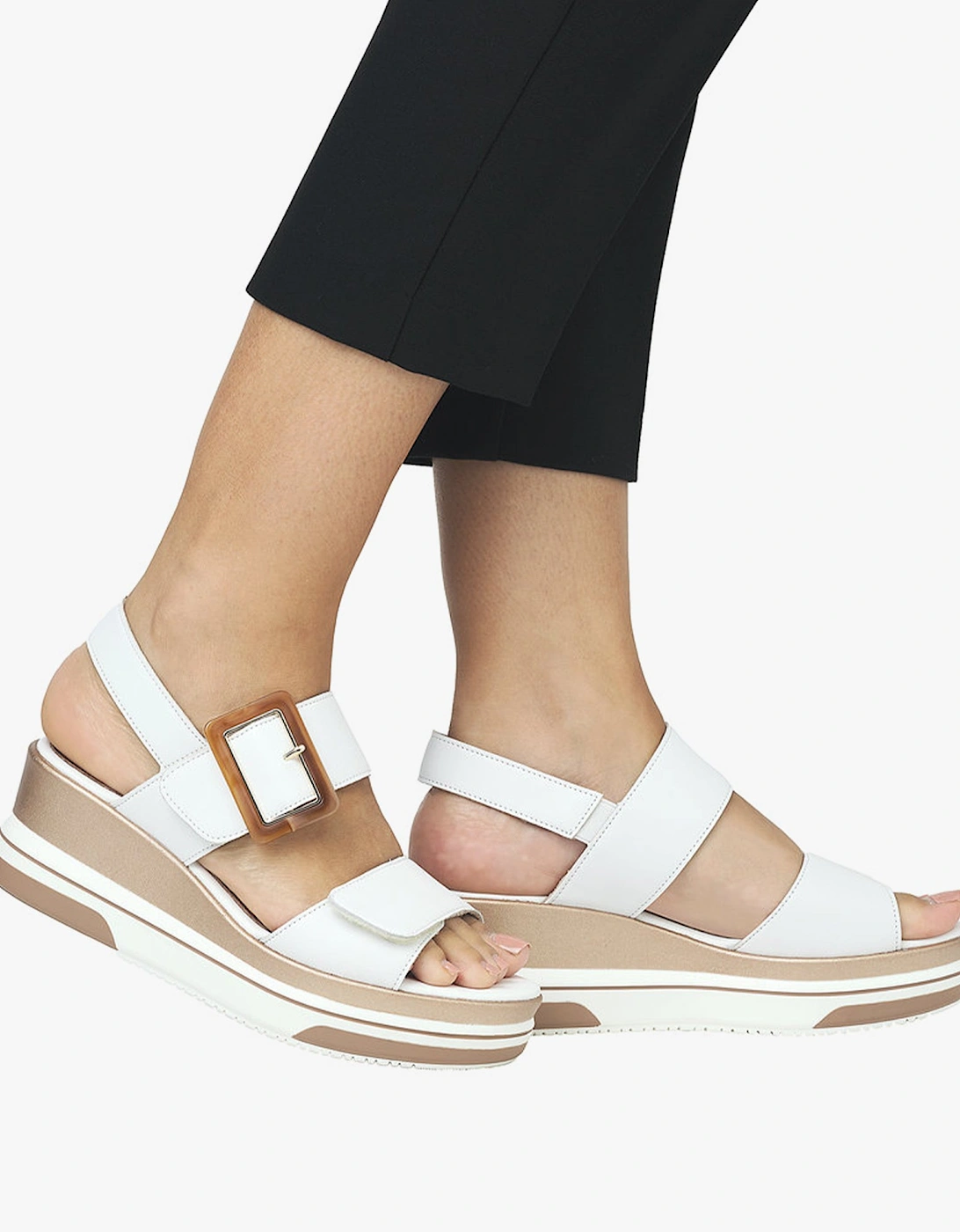 SABINE Womens Sandals White, 7 of 6