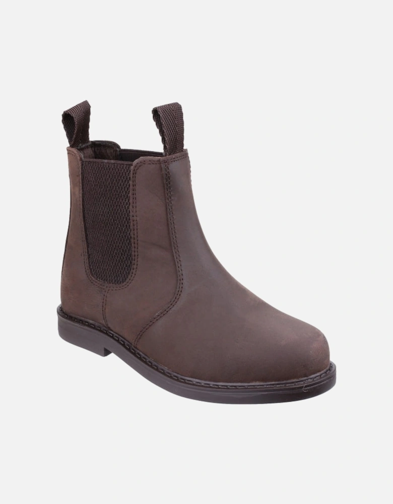 CAMBERWELL Boys Leather Chelsea Boots Brown