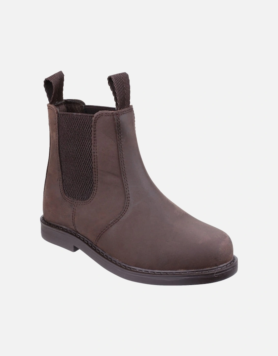 CAMBERWELL Boys Leather Chelsea Boots Brown, 3 of 2