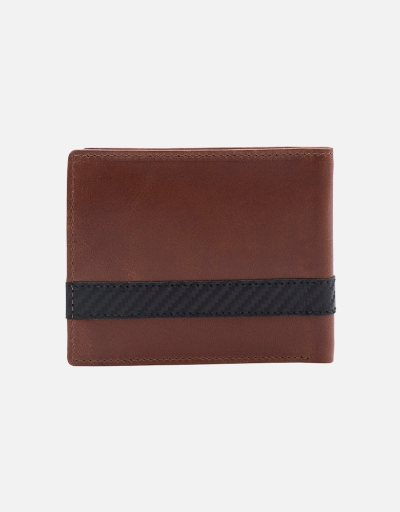 BRESWELL Mens Bi-Fold Wallet Brown