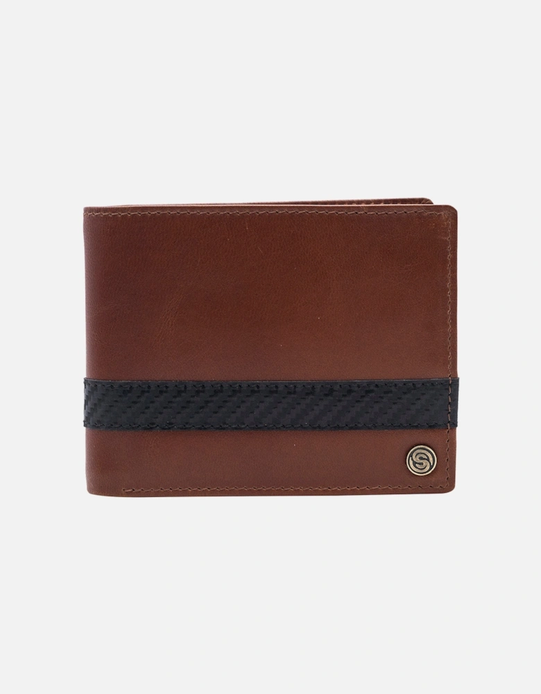 BRESWELL Mens Bi-Fold Wallet Brown