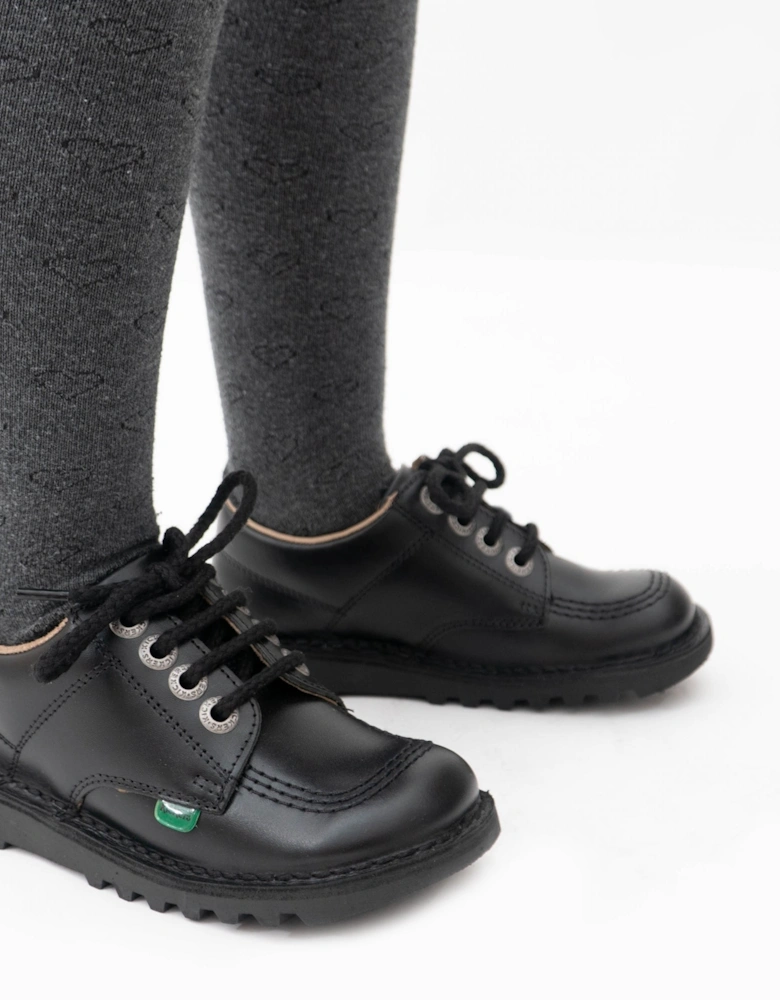 1KF0000439BTW KICK LO Kids School Shoes Black