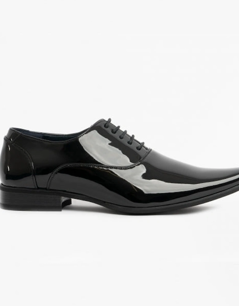 GABRIEL Mens Oxford Dress Shoes Black Patent