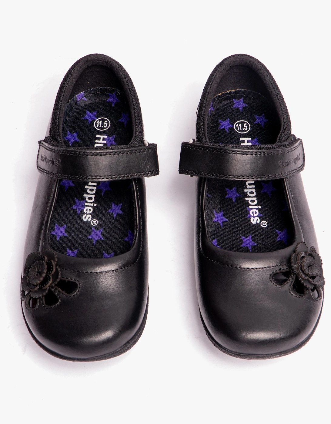 JESSICA Girls School Shoes Black