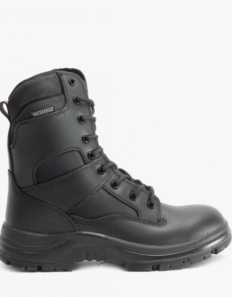 COMBAT Unisex High Leg Boots Black