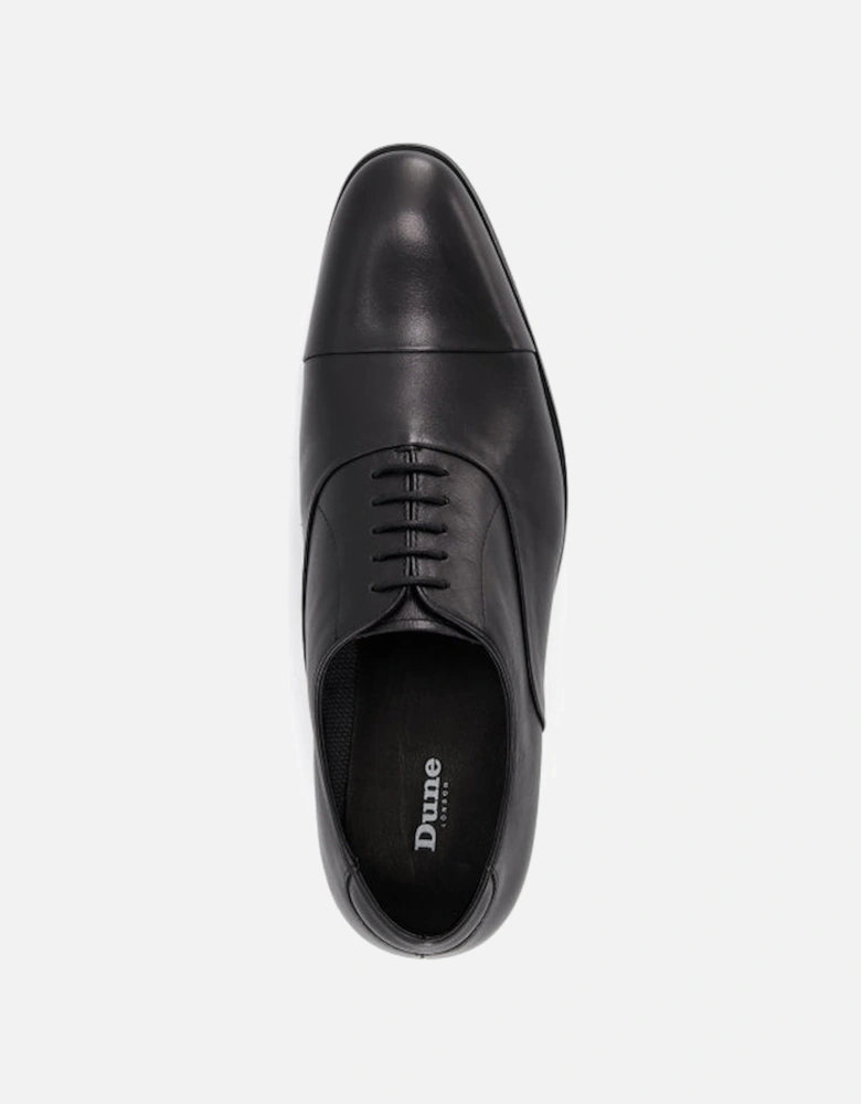 SECRECY Mens Leather Oxford Shoes Black